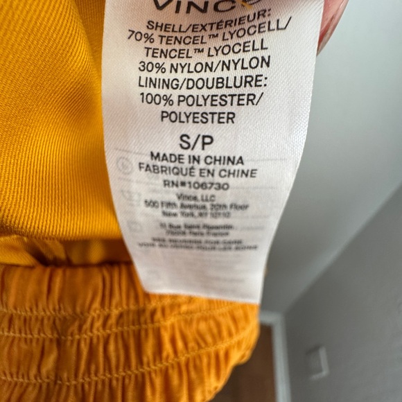 Vince smocked-waist high-waisted skirt orange Size S/P - Picture 12 of 12